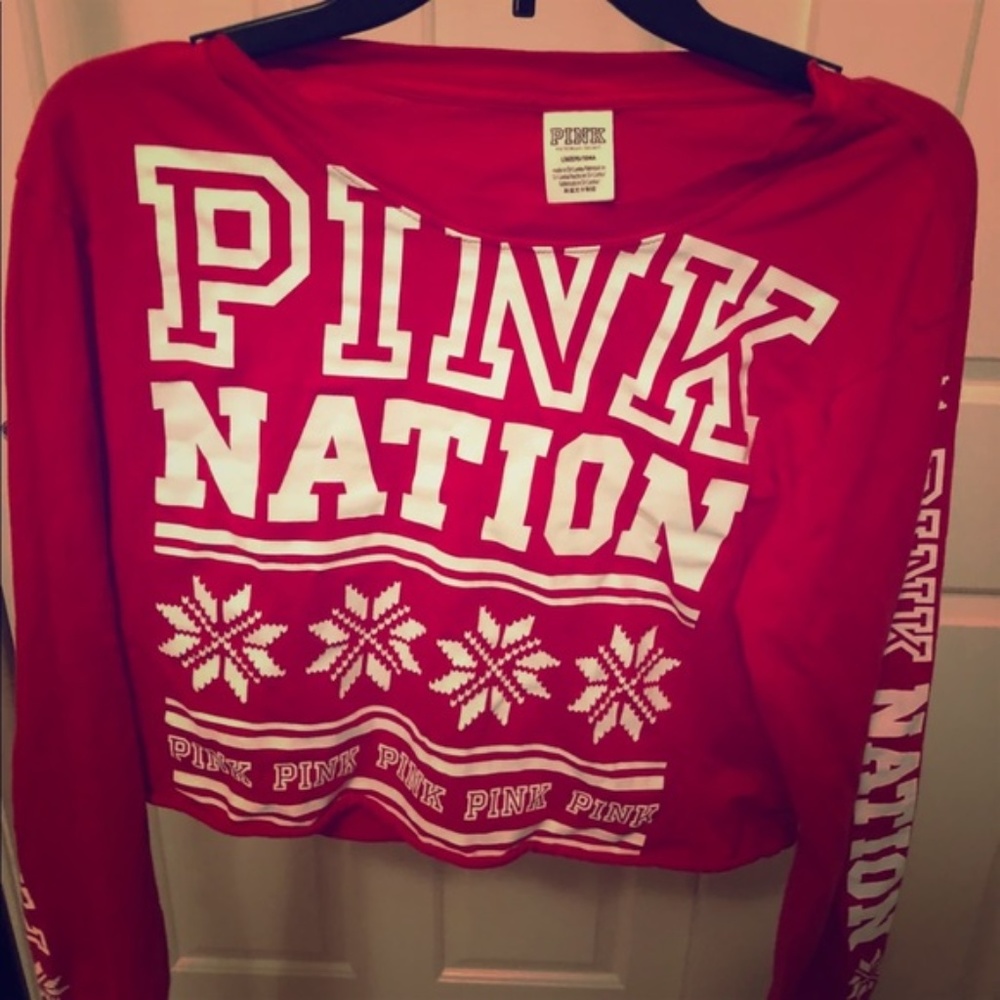 VS PINK Holiday Crop Top